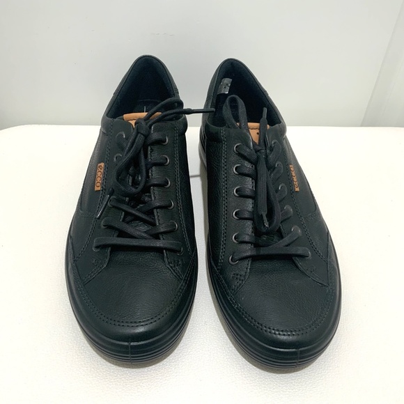 Ecco Soft 7 Men’s Black Leather Low top Sneakers Comfortable lace up loafers 10 main image 16